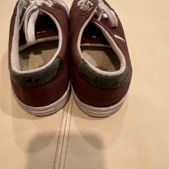 Brown size 12 men Ralph Lauren Polo sneakers - Picture 4 of 4